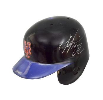 Mike Piazza Game Used and Signed New York Mets Batting Helmet